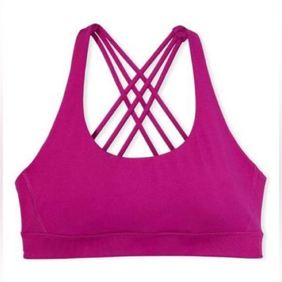 Victoria’s Secret Essentials Strappy Padded / Removable Padding Sports bra Pink - Picture 1 of 5
